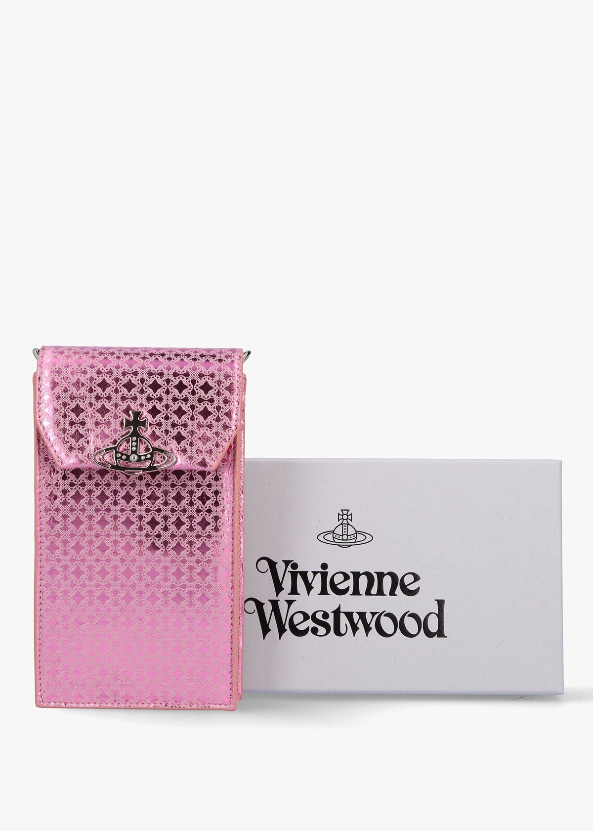 Metal Orborama Pink Leather Phone Case