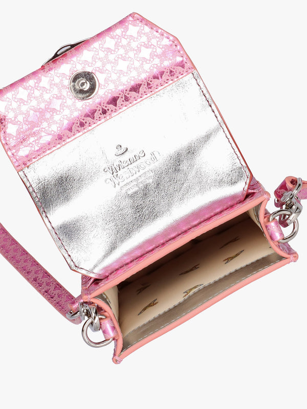 Metal Orborama Pink Leather Phone Case