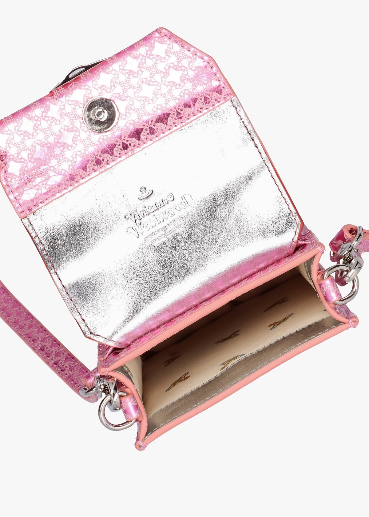 Metal Orborama Pink Leather Phone Case