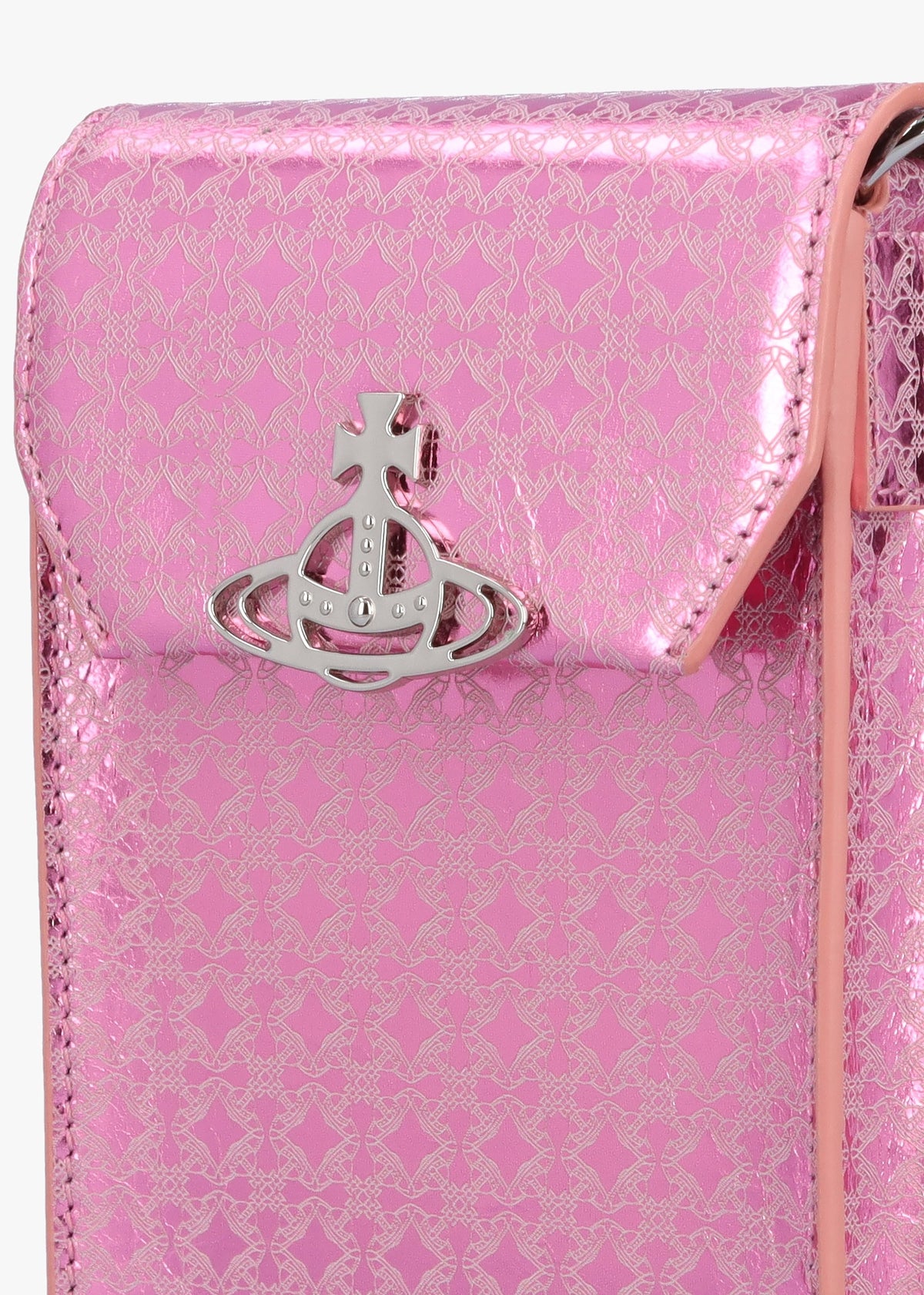 Metal Orborama Pink Leather Phone Case