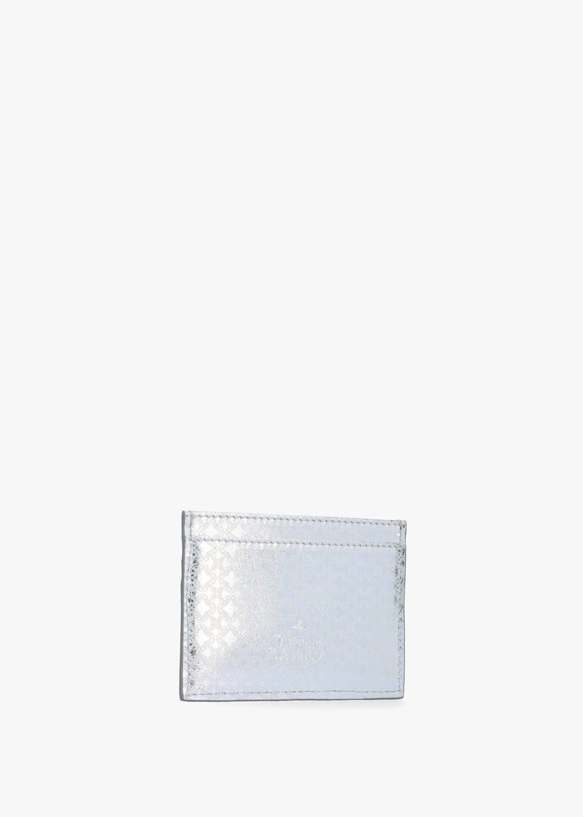 Metal Orborama Silver Leather Card Case