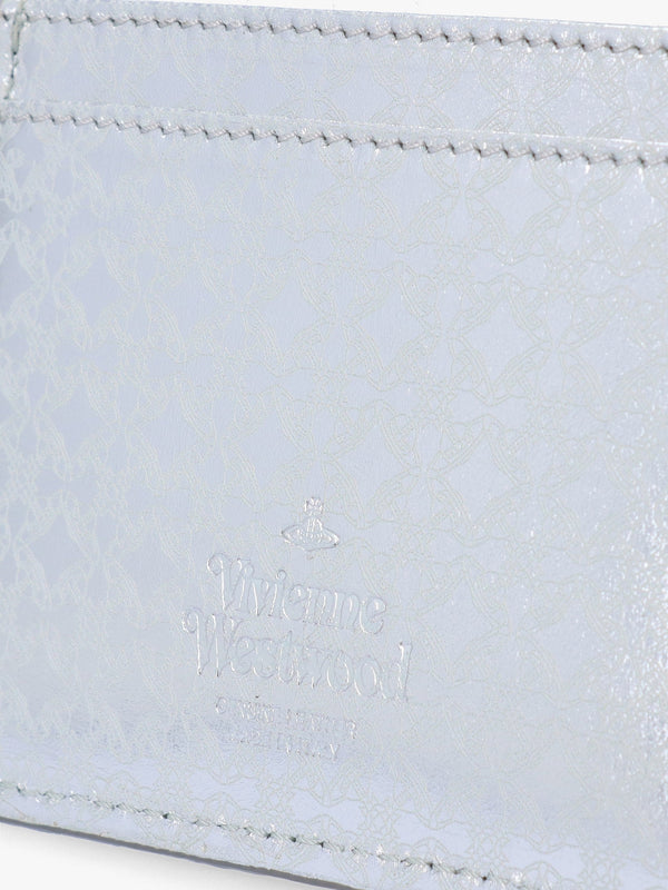 Metal Orborama Silver Leather Card Case