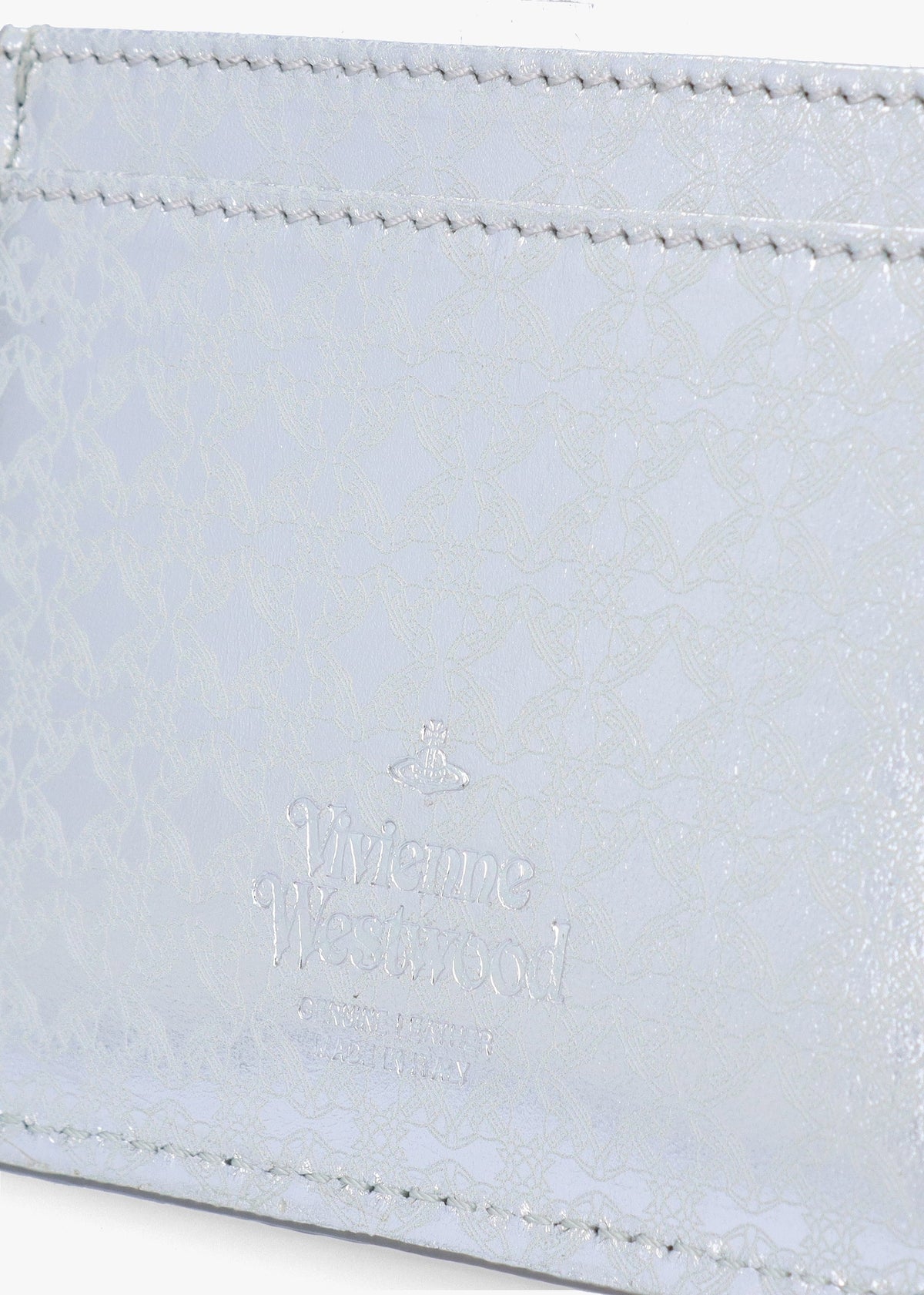 Metal Orborama Silver Leather Card Case