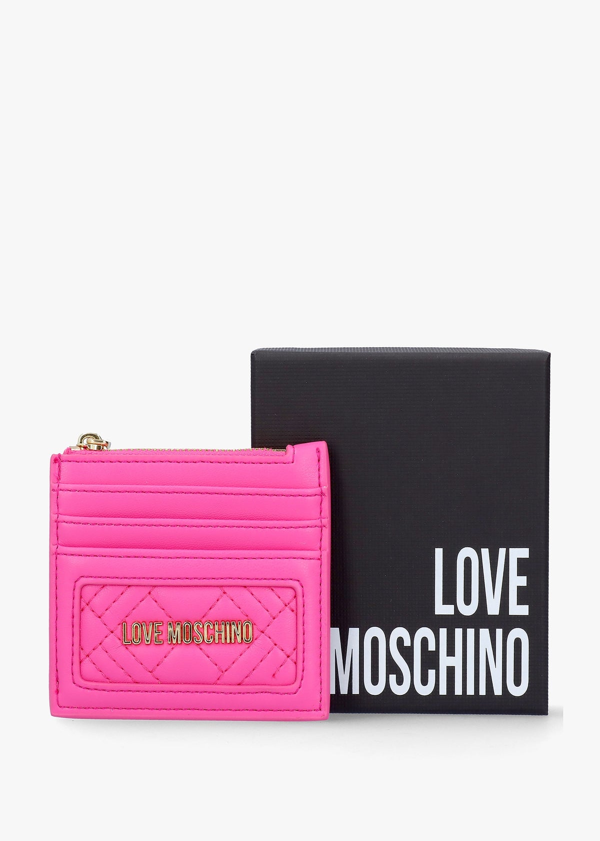 Diamond Quilt Fuxia Card Holder