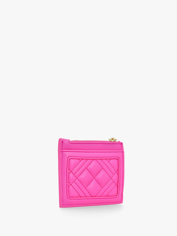 Diamond Quilt Fuxia Card Holder