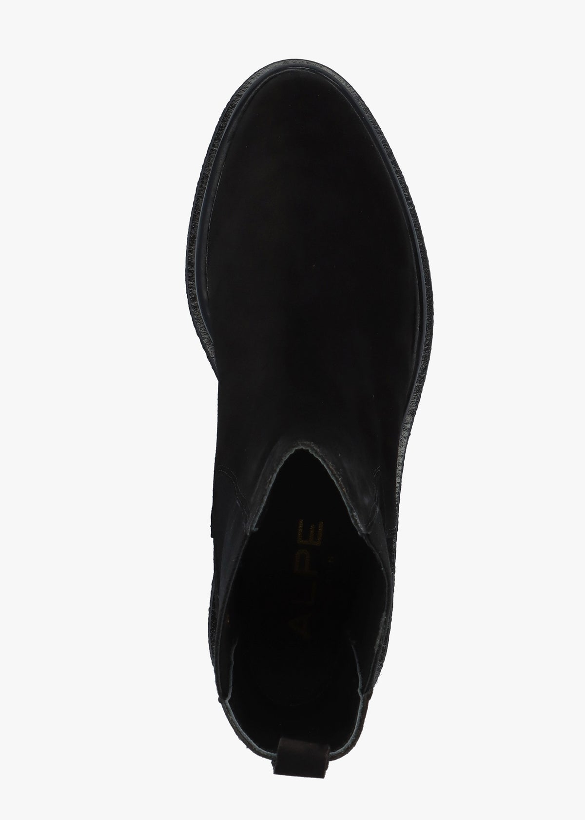 Alpine Black Suede Tall Chelsea Boots