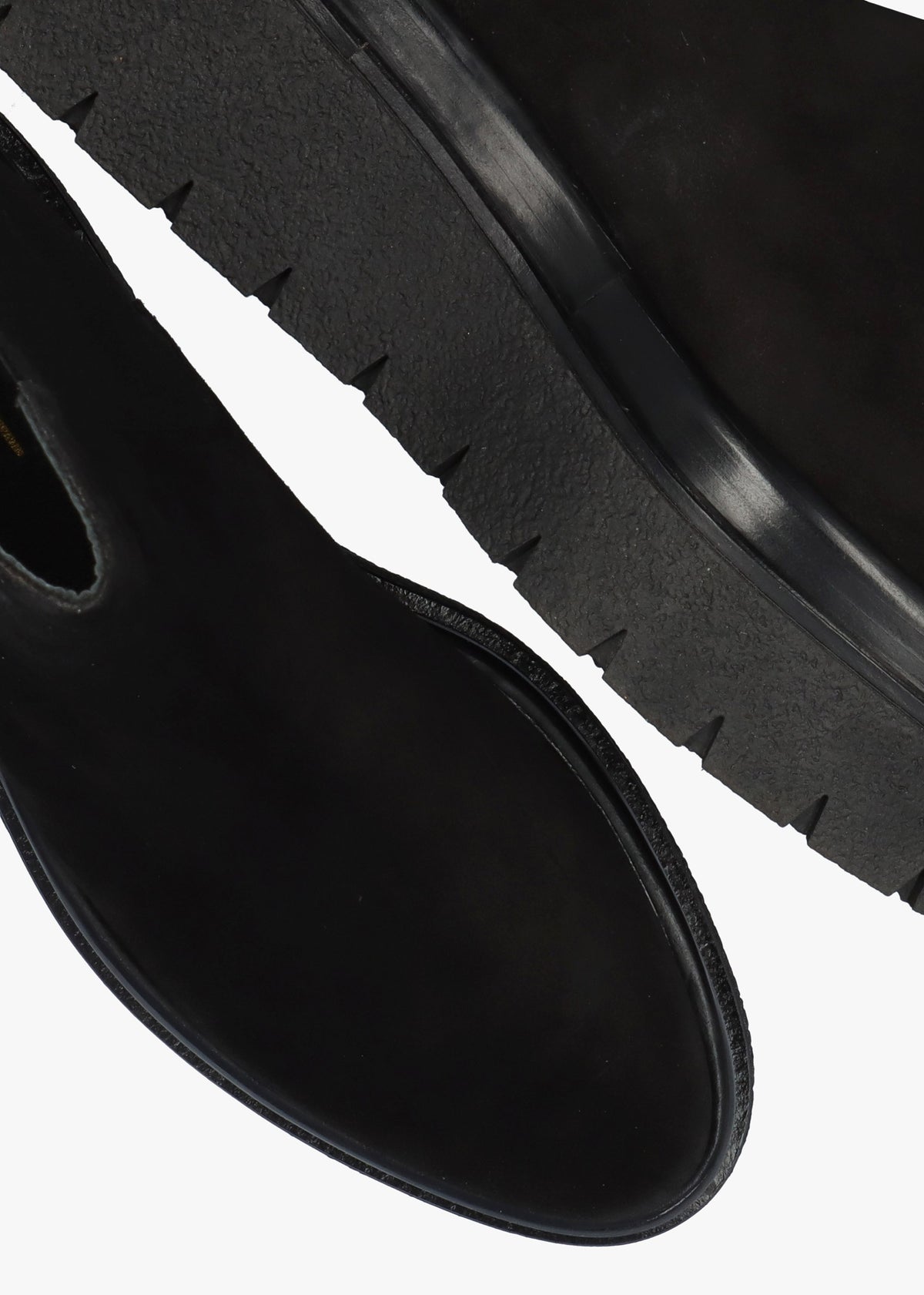 Alpine Black Suede Tall Chelsea Boots