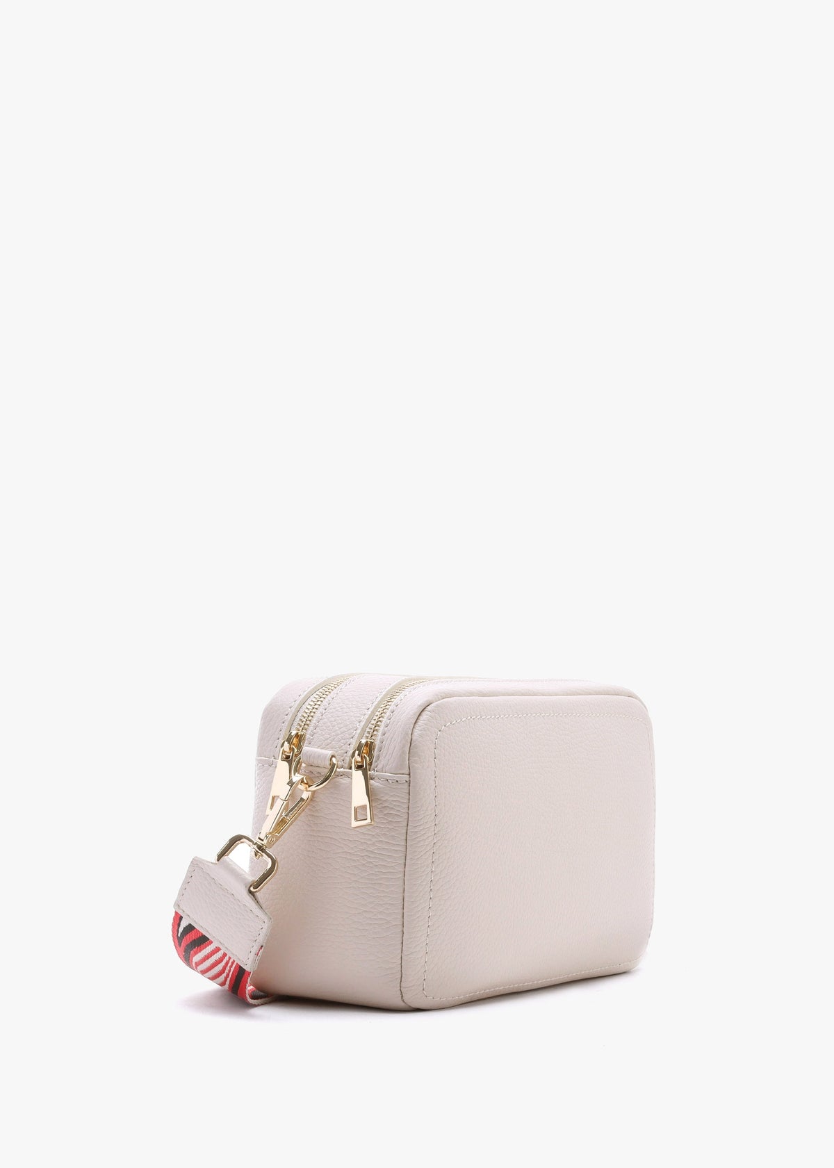 Lydia Beige Leather Camera Bag
