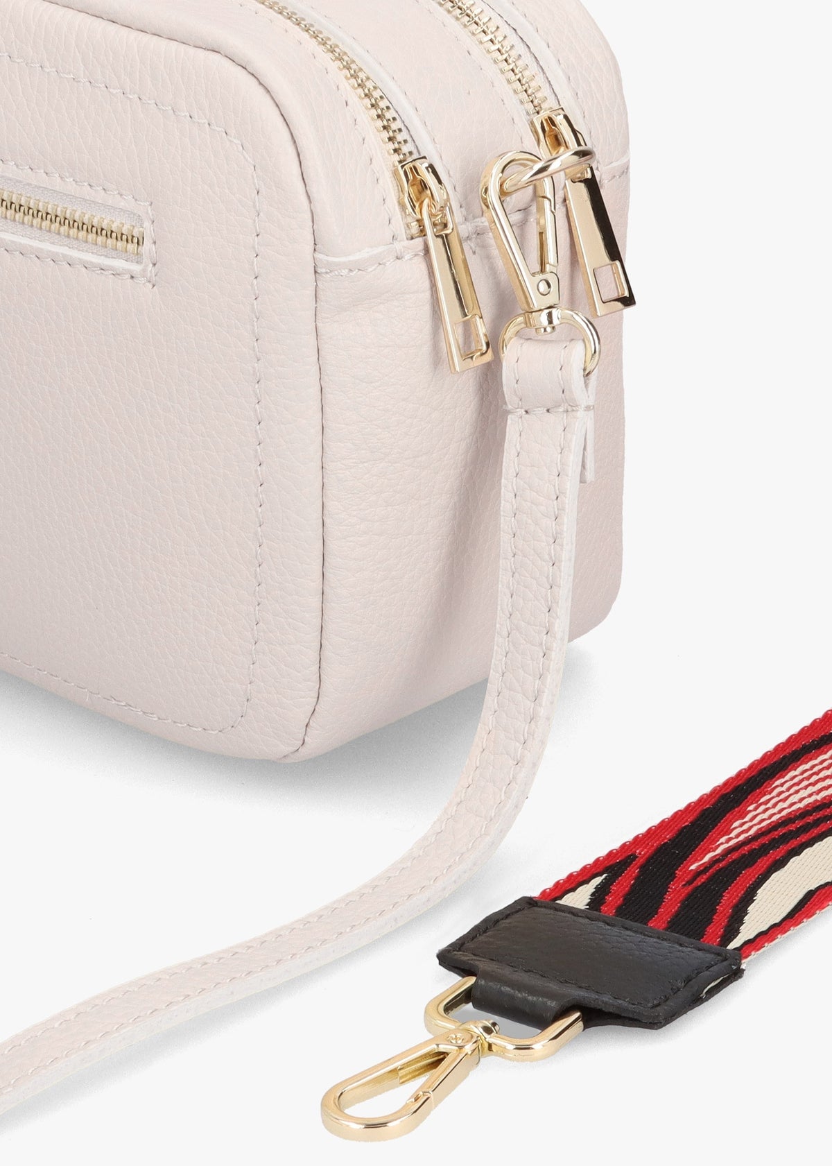 Lydia Beige Leather Camera Bag