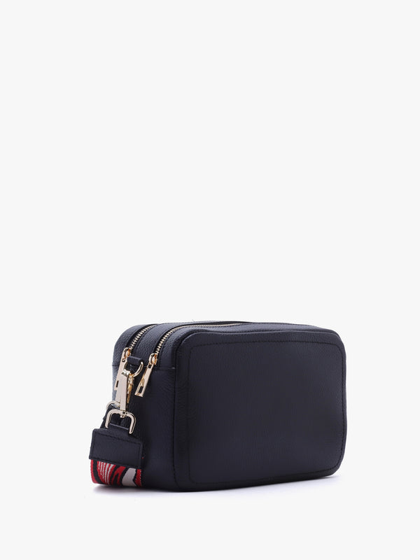 Lydia Black Leather Camera Bag