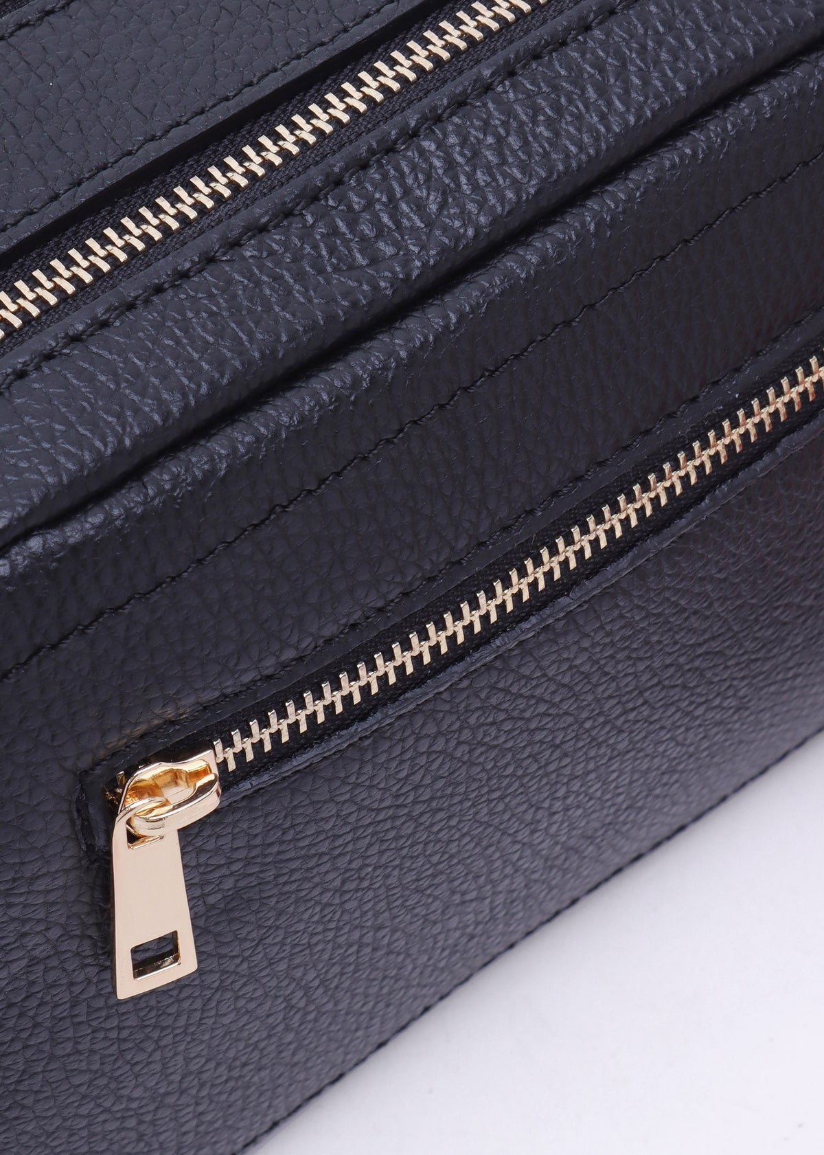 Lydia Black Leather Camera Bag
