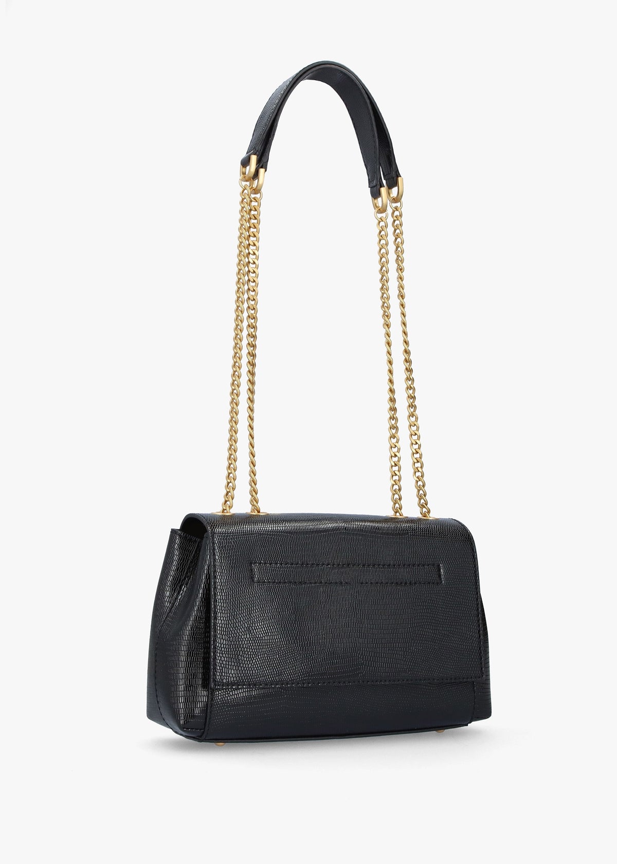 Sestri Black Patent Retile Shoulder Bag