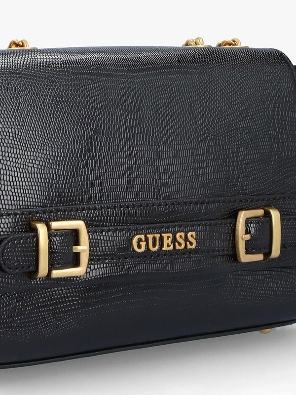 Sestri Black Patent Retile Shoulder Bag