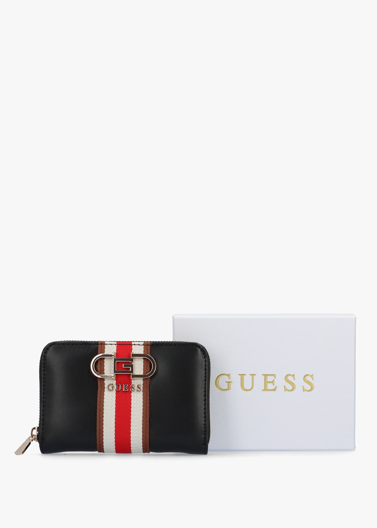 Medium Nelka Black Zip Around Wallet