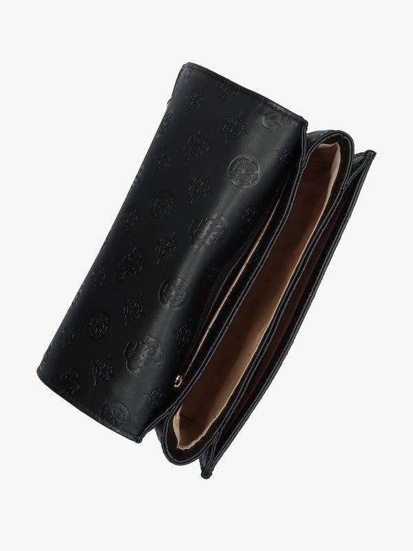 Jena Black Logo Stamp Cross-Body Bag