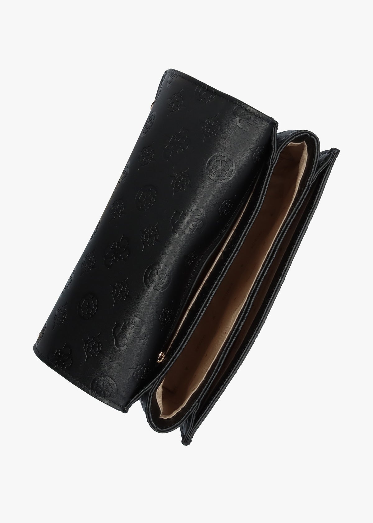 Jena Black Logo Stamp Cross-Body Bag