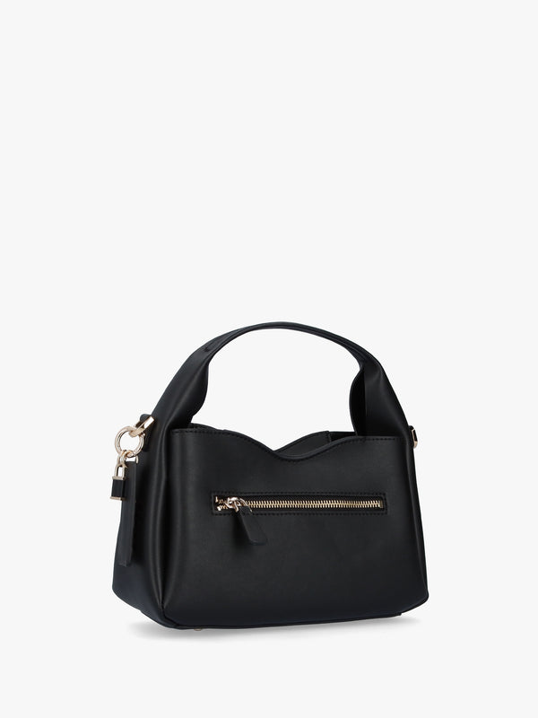 Iwona Black Top Zip Cross-Body Bag