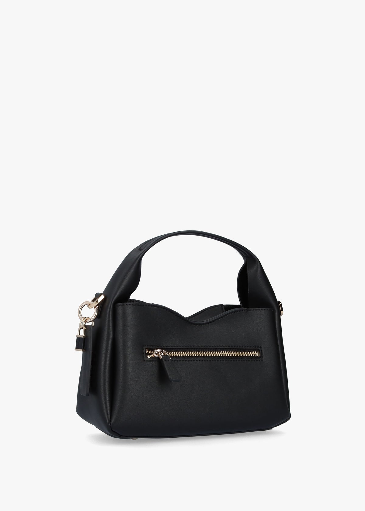 Iwona Black Top Zip Cross-Body Bag