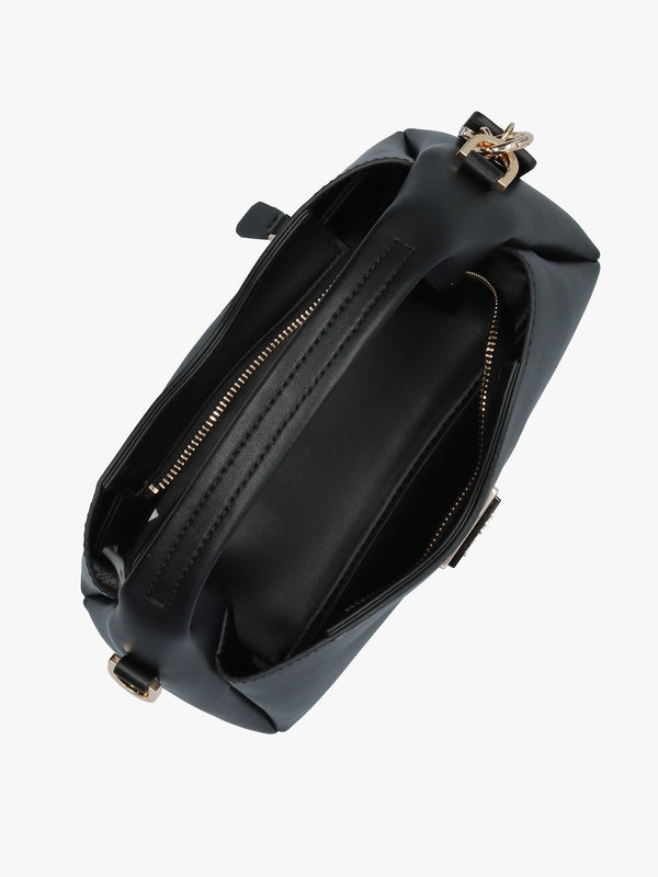Iwona Black Top Zip Cross-Body Bag