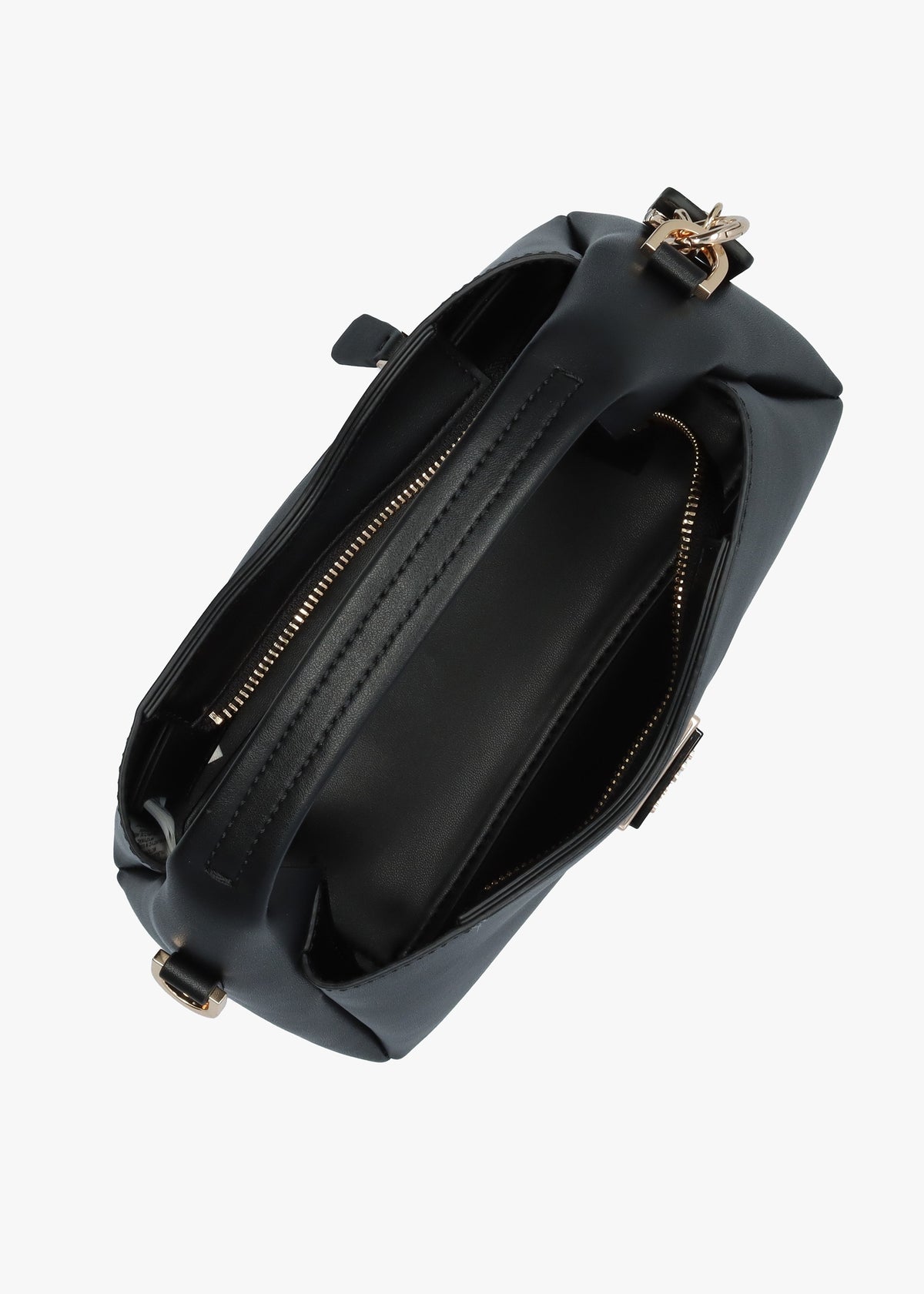 Iwona Black Top Zip Cross-Body Bag