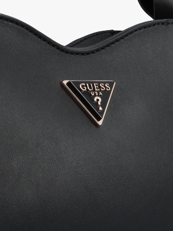 Iwona Black Top Zip Cross-Body Bag