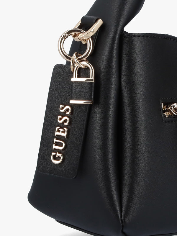 Iwona Black Top Zip Cross-Body Bag