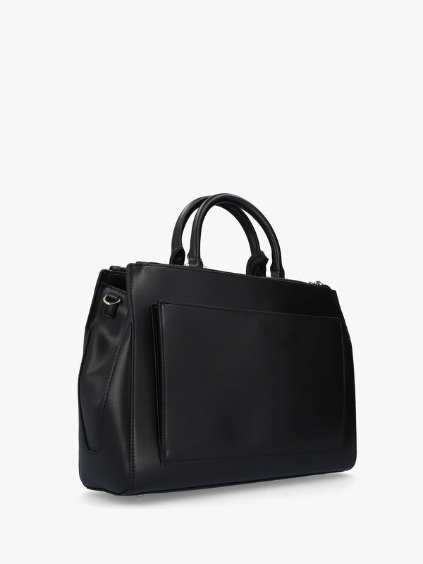 Nelka Status Black Satchel Bag