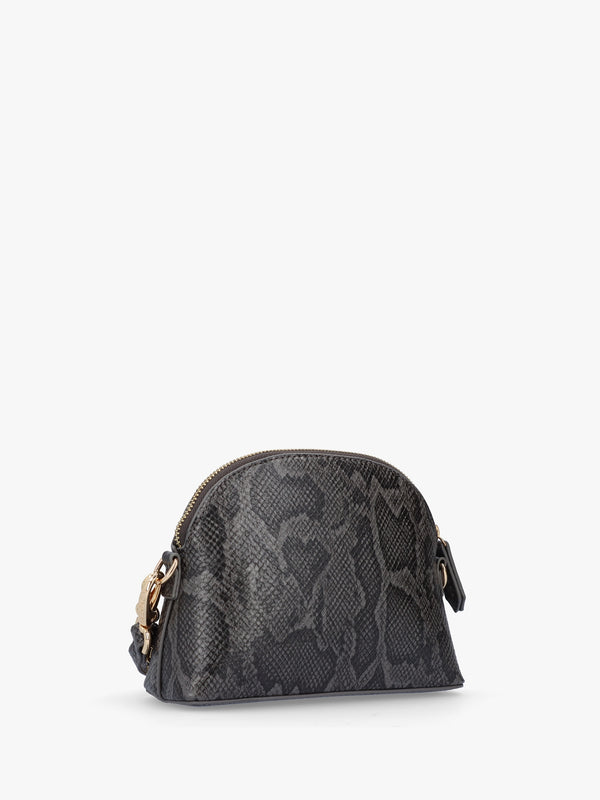 Mayfair Princess Nero Reptile Top Zip Cross-Body Bag