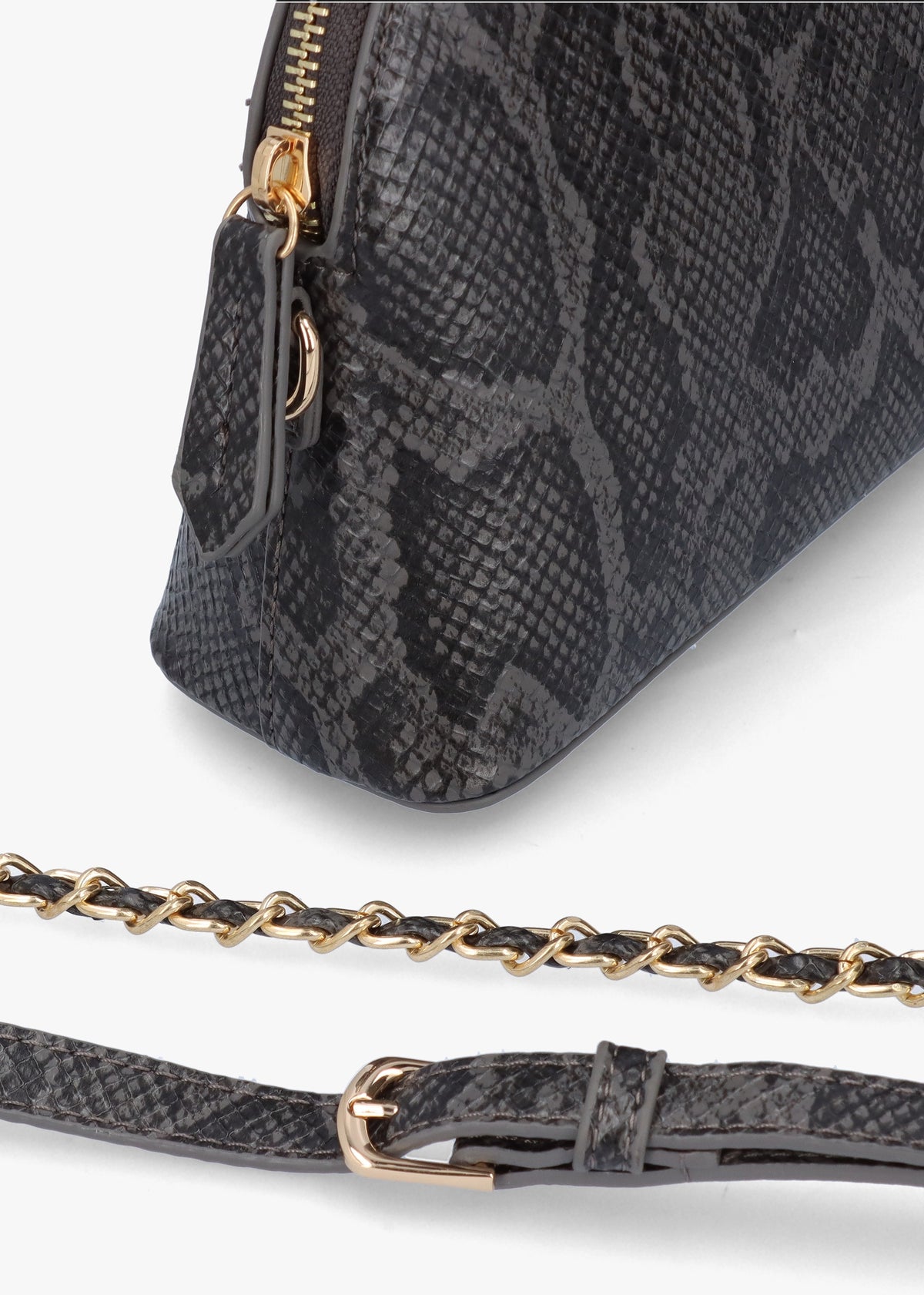 Mayfair Princess Nero Reptile Top Zip Cross-Body Bag