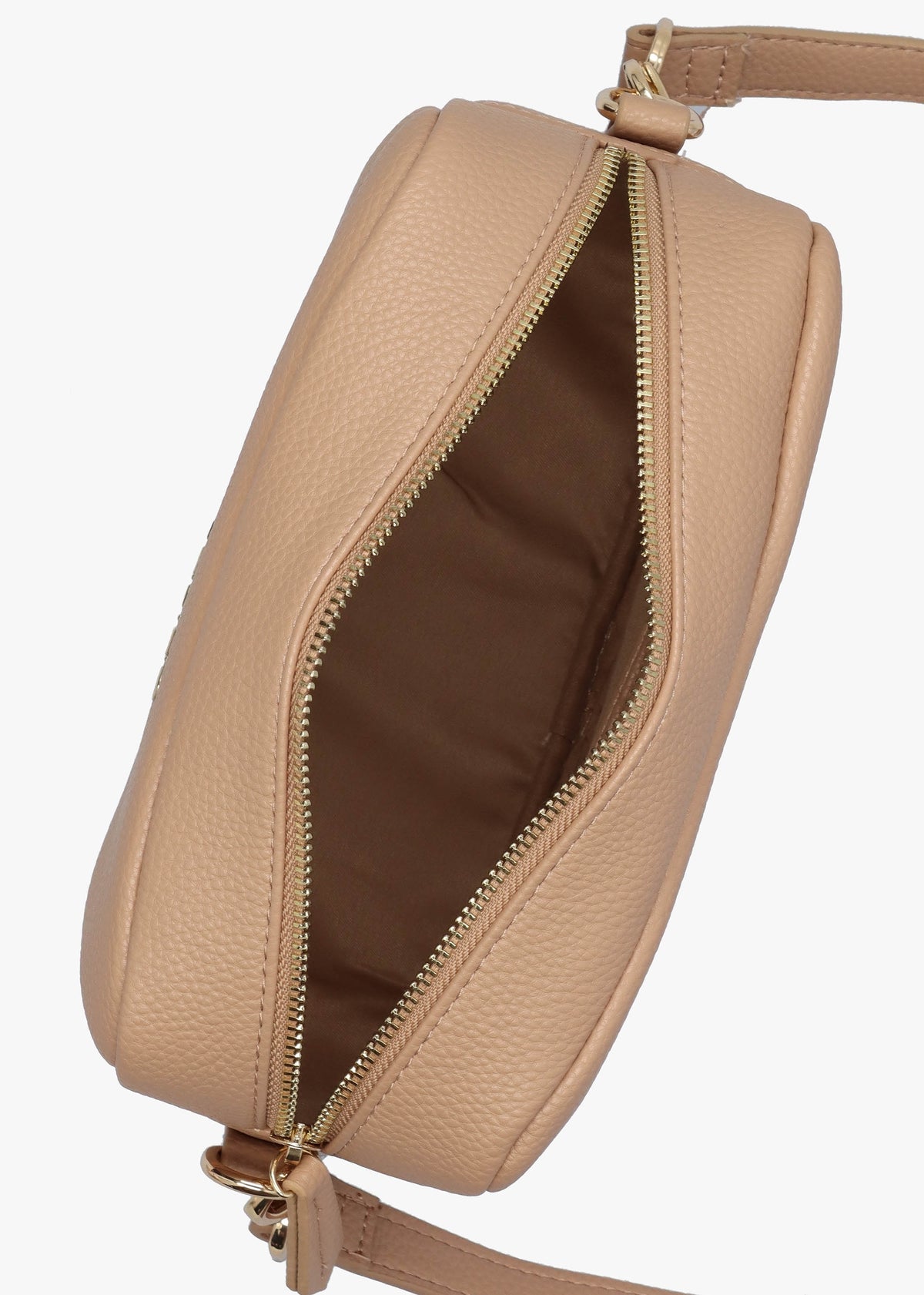 Brixton Beige Pebbled Camera Bag