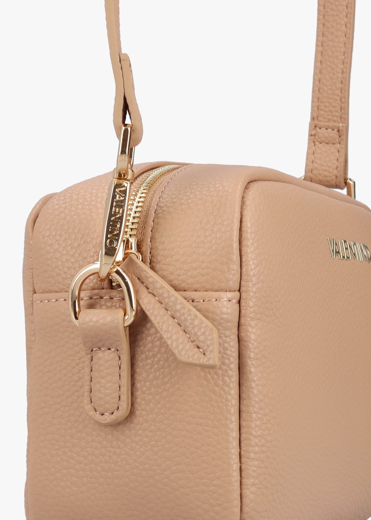 Brixton Beige Pebbled Camera Bag
