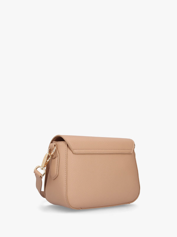Brixton Flapover Beige Cross-Body Bag