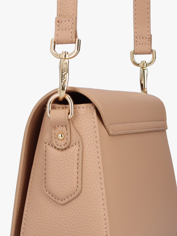 Brixton Flapover Beige Cross-Body Bag