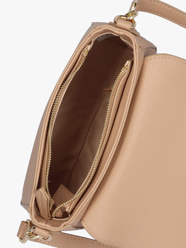 Brixton Flapover Beige Cross-Body Bag