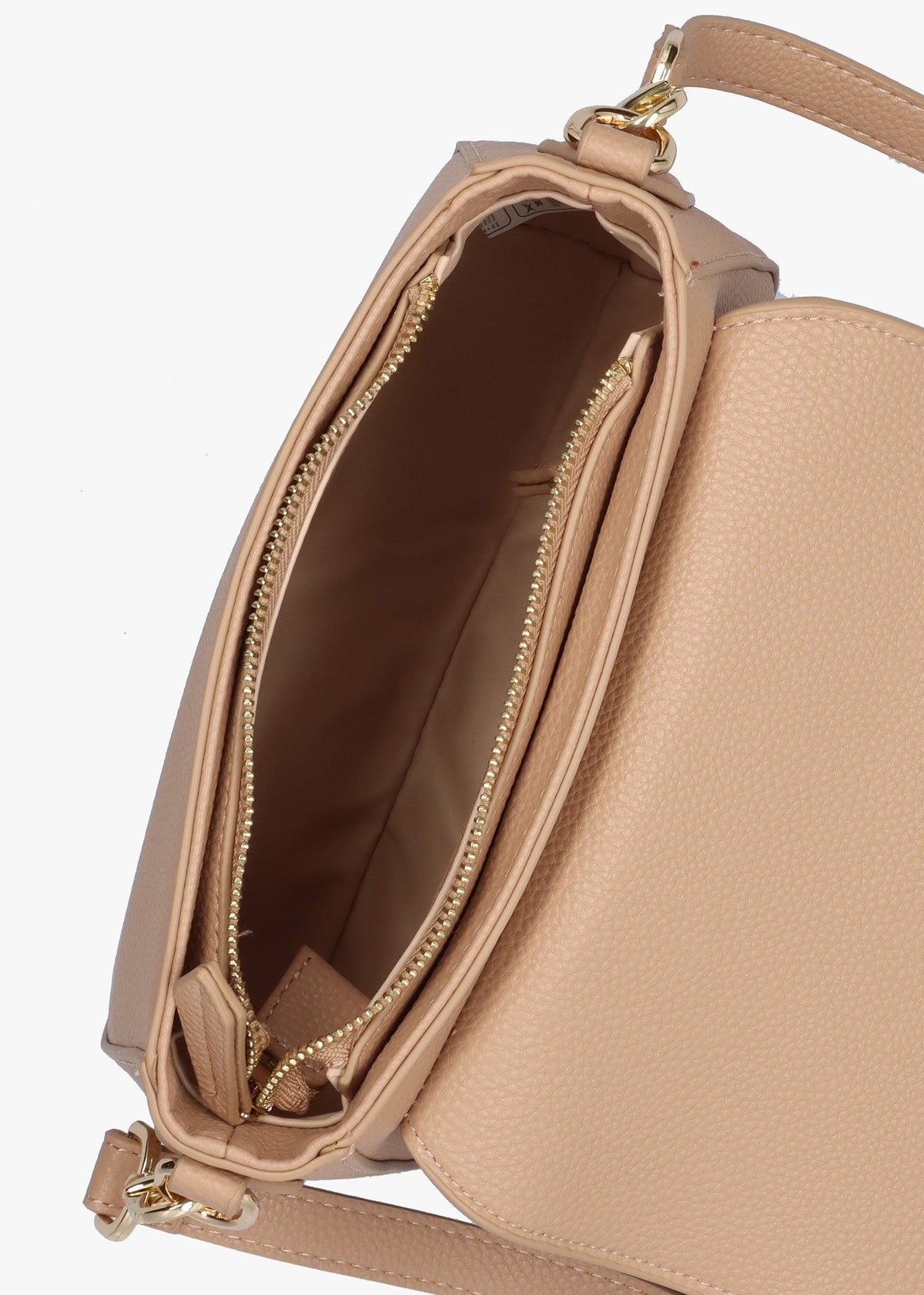 Brixton Flapover Beige Cross-Body Bag