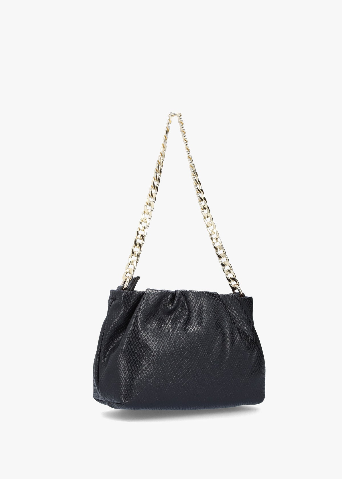 Poplar Reptile Nero Chain Handle Bag