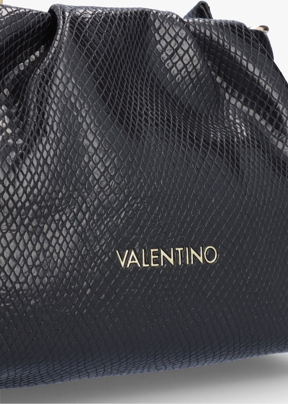 Poplar Reptile Nero Chain Handle Bag
