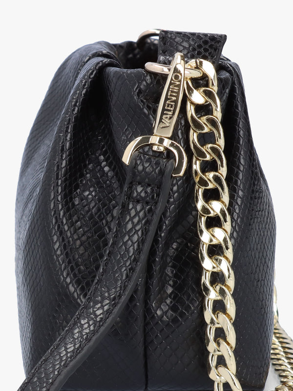 Poplar Reptile Nero Chain Handle Bag