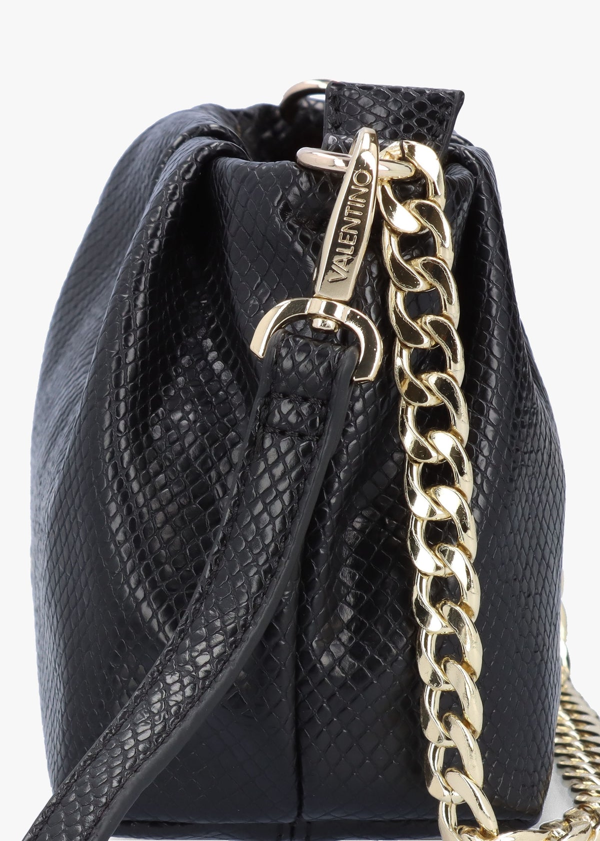 Poplar Reptile Nero Chain Handle Bag