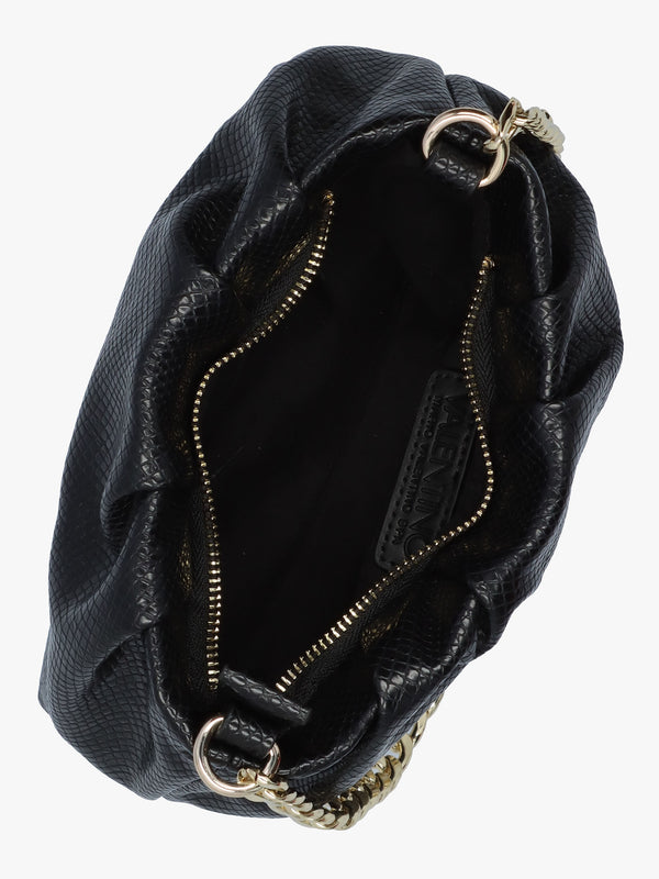 Poplar Reptile Nero Chain Handle Bag