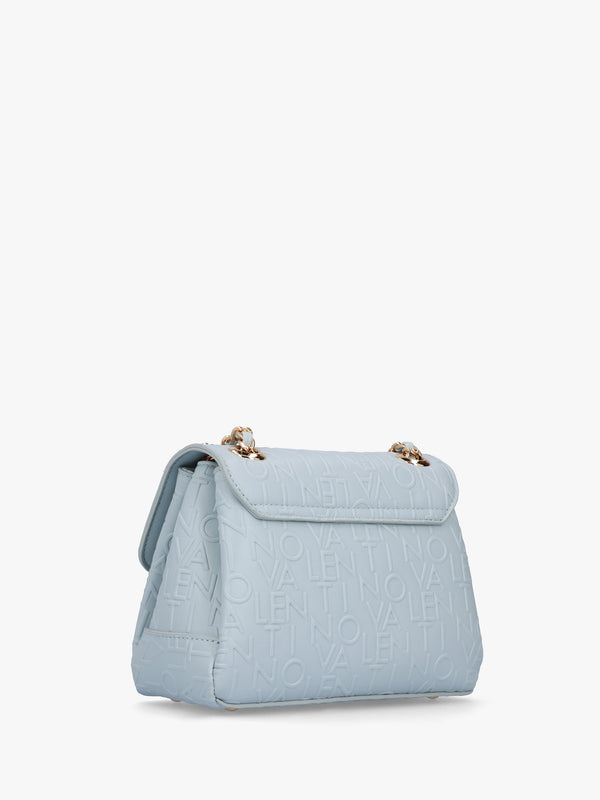 Relax Embossed Logo Polvere Flapover Shoulder Bag