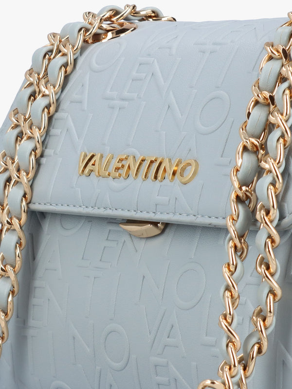 Relax Embossed Logo Polvere Flapover Shoulder Bag