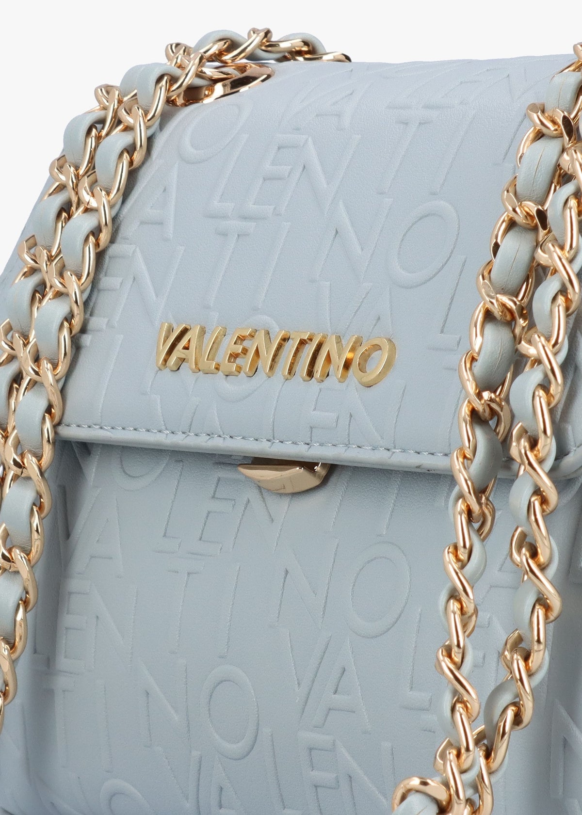 Relax Embossed Logo Polvere Flapover Shoulder Bag