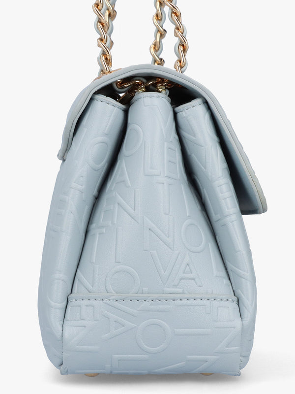 Relax Embossed Logo Polvere Flapover Shoulder Bag