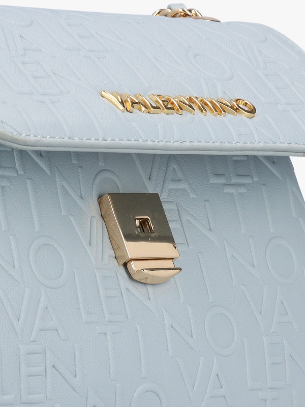 Relax Embossed Logo Polvere Flapover Shoulder Bag