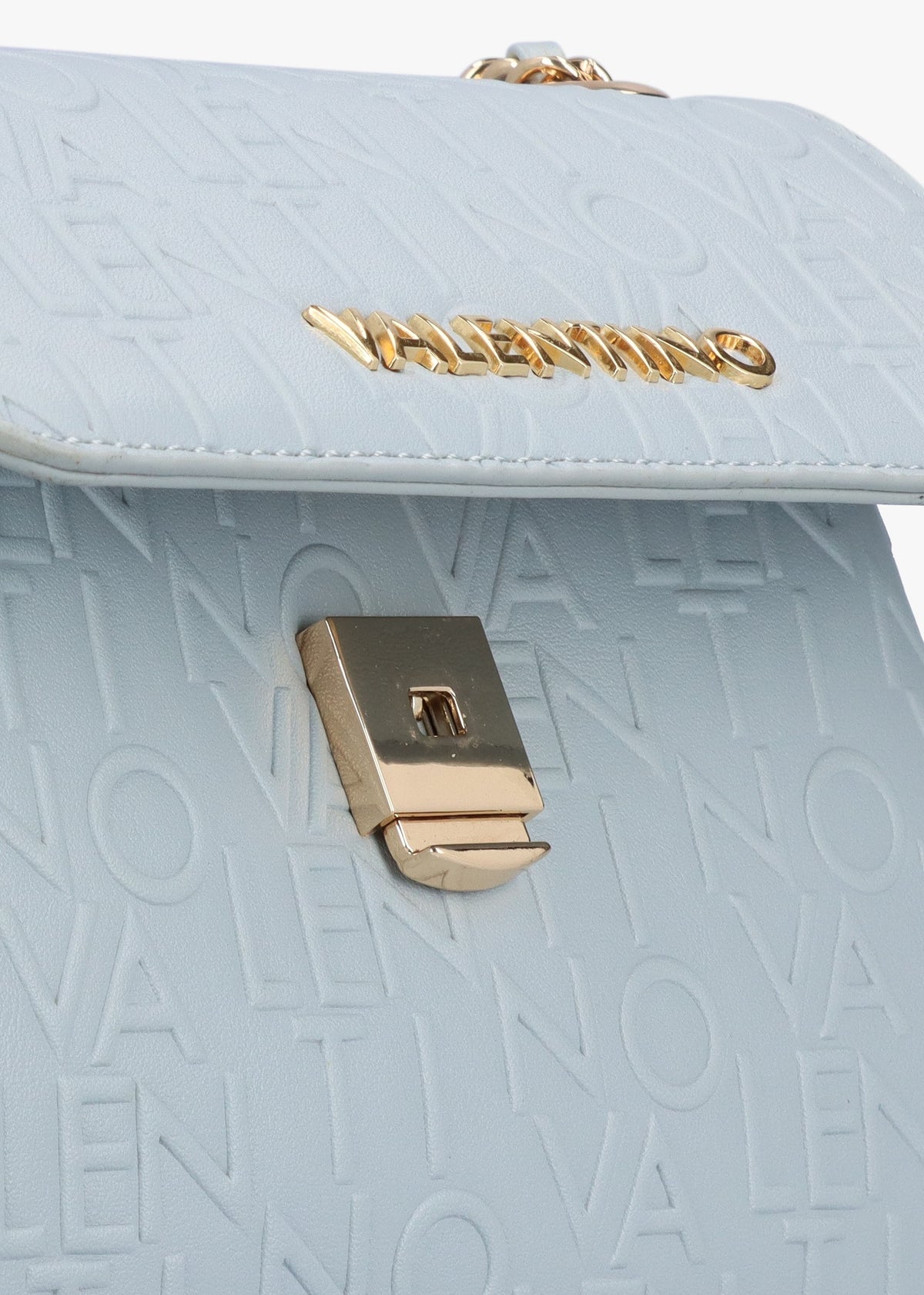 Relax Embossed Logo Polvere Flapover Shoulder Bag