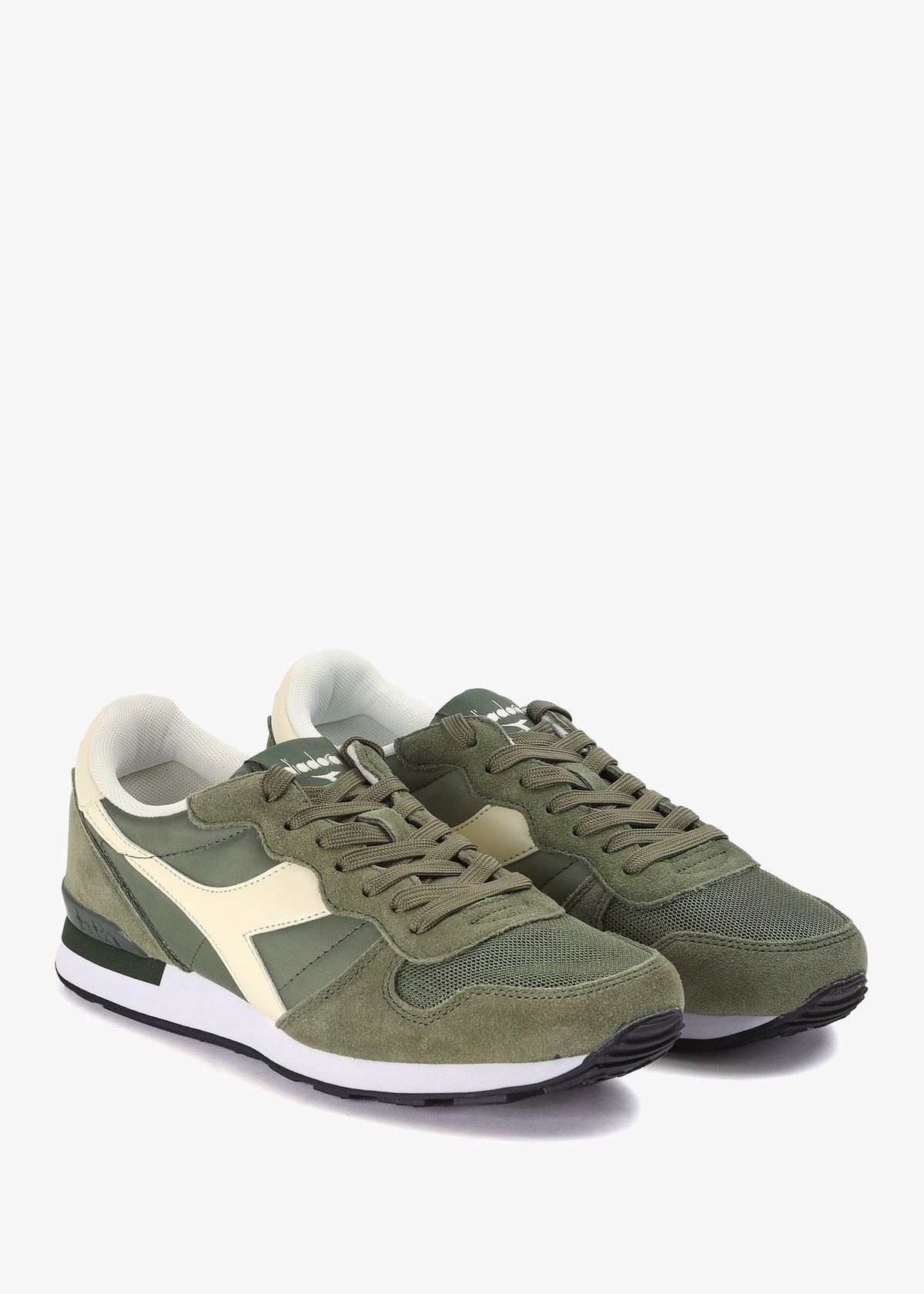 Camaro Olivine Whisper White Retro Trainers