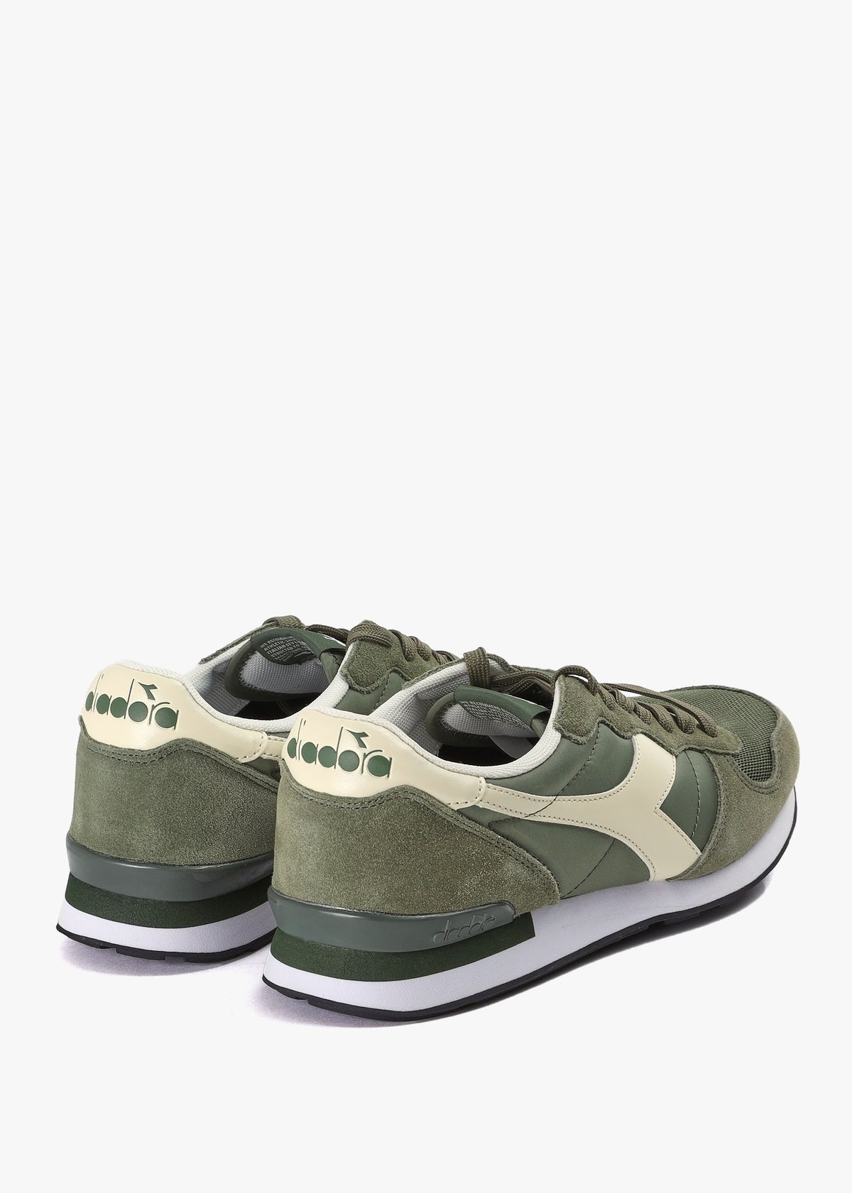 Camaro Olivine Whisper White Retro Trainers