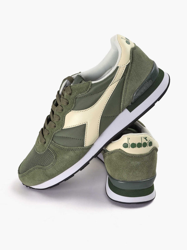 Camaro Olivine Whisper White Retro Trainers