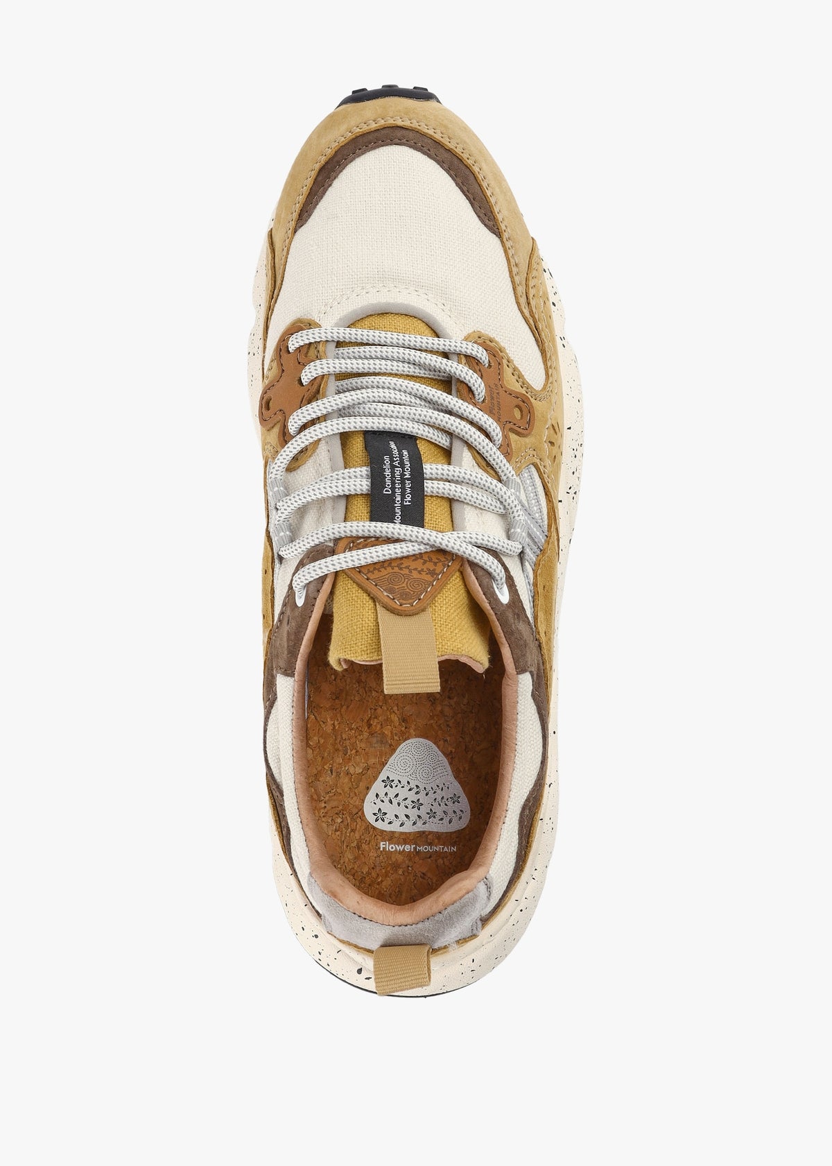 Men's Yamano 3 Ochre-Bone Suede/Cotton Cloth Trainers